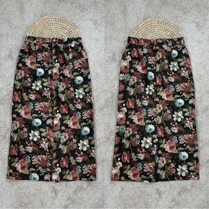 Gotcha Covered Vintage High Rise Midi Skirt Floral Print Cottagecore Western 10
